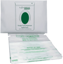 beyondGREEN Dog Waste Bags - 100 Bags in Single-Pull Stack