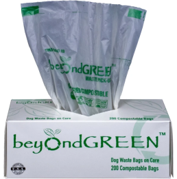 beyondGREEN Dog Waste Bags - 200 Bags on Core