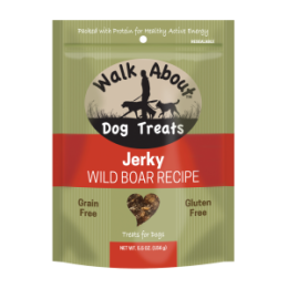 Walk About Wild Boar Dog Jerky. (25 pack)
