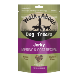 Walk About Lamb & Goat Dog Jerky. (25 pack)