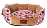 Luxurious Cotton Small Dog Bed - Red