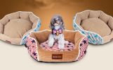 Luxurious Cotton Small Dog Bed - Red