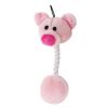 Pink Pig Rope Dog Chew Toy