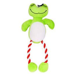 Frog Plush/ Rope Dog Chew Toy