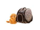 Portable Folding Pet Carrier Shoulder Bag for Dogs (42*26*32cm, GRAY)