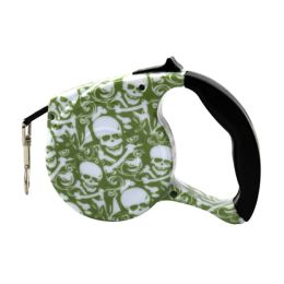 Retractable Universal Pet Leash - Green Skull 5m