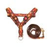 Pet Leash/Harness Durable - Paw Prints, Medium