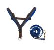 Pet Leash/Harness Durable - Denim, Medium