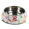 Cute Butterfly Stainless Steel Dog Bowl