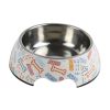 Cute Bones Stainless Steel Dog Bowl