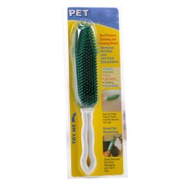 Long Handle Rubber Grooming Brush - Random Colors