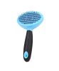 Round Paddle Grooming Comb - Large, Blue