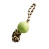 Durable Ball & Rope Chew Toy - Yellow