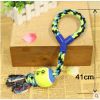 2 PCS Tennis Ball Rope Chew Toy - Random Color