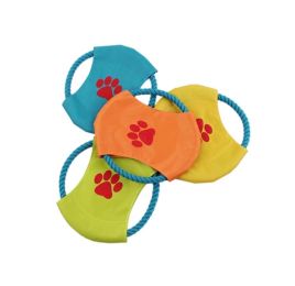 2Pcs Cotton Rope Dog Frisbee - Random Color