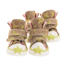 Well Design Army Green Star Pets Shoes