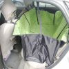 Waterproof Pet Car Seat Cover for Rear Seat, Green Cloud