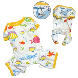 Knit Cotton Pajamas with Ocean Pals (Size: Large)