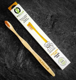 Bamboo Toothbrush for Pet (Pack of 6) (Size: Large Dog)