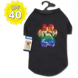 CC Puppy Pride Sequin UPF40 Tee (Size: Large)