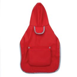 ZZ Reversible Pocket Raincoat Red (Size: Large)