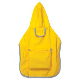 ZZ Reversible Pocket Raincoat Yellow (Size: Large)