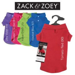 Zack & Zoey Polo Shirt (Color: Blue, Size: Large)