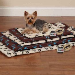 SP ThermaPet Paw Print Crate Mat (Color: White, Size: Large)