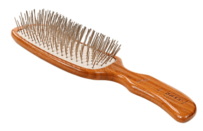 Bass Brushes- Style & Detangle Pet Brush (Semi "S" Style) (Style: Dark Finish)