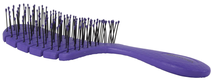 Bass Brushes- The BIO-FLEX  Detangling Hair Brush (Leaf Shape) (Color: Lavender)