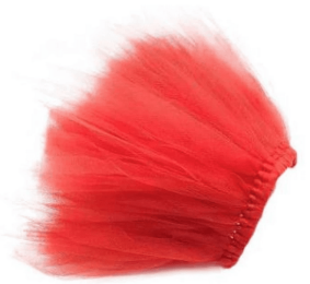 Red Christmas Dog Tutu Skirt (Size: Large)