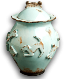 Dog Treat Jar (Color: Baby Blue)