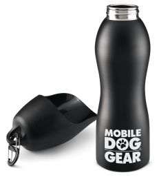 Mobile Dog Gear 25 Oz Water Bottle (Color: Black)
