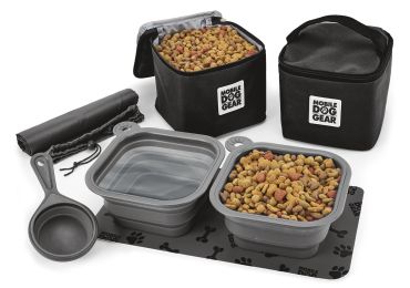 Mobile Dog Gear Dine Away Bag (Med/Lg Dogs) (Color: Black)