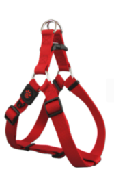 Doco Signature Step-In Harness-Red (Color: Red, Size: 3/8 x 13-17in)