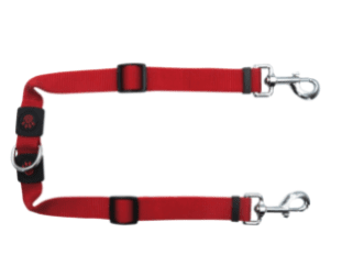 Doco Signature Coupler Leash - Adjustable Length-Red (Color: Red, Size: 5/8 x 10-13in)