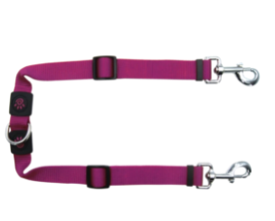 Doco Signature Coupler Leash - Adjustable Length-Purple (Color: Purple, Size: 5/8 x 10-13in)