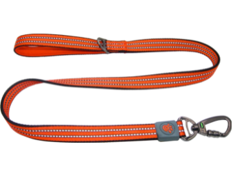 Doco Vario Leash With Reflective Thread 4Ft-Safety Orange (Color: Safety Orange, Size: 5/8 x 4ft)