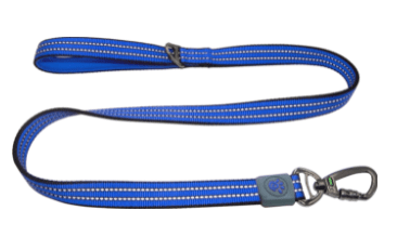 Doco Vario Leash With Reflective Thread 4Ft-Navy Blue (Color: Navy Blue, Size: 5/8 x 4ft)