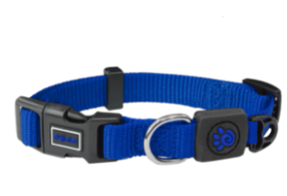Doco Signature Nylon Collar-Navy Blue (Color: Navy Blue, Size: 5/8 x 11.5-15in)