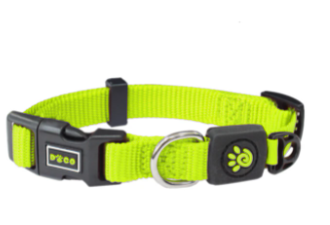 Doco Signature Nylon Collar-Safety Lime (Color: Safety Lime, Size: 5/8 x 11.5-15in)