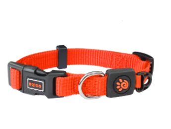 Doco Signature Nylon Collar-Safety Orange (Color: Safety Orange, Size: 5/8 x 11.5-15in)
