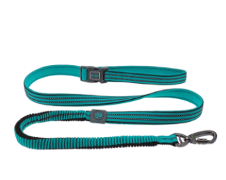 Doco Vario Easy Snap Bungee Leash - 6Ft-Turquoise (Color: Turquoise, Size: 5/8 x 6ft)