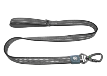 Doco Vario Leash With Reflective Thread 6Ft-Grey (Color: Grey, Size: 5/8 x 6ft)