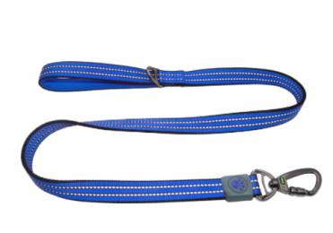 Doco Vario Leash With Reflective Thread 6Ft-Navy Blue (Color: Navy Blue, Size: 5/8 x 6ft)