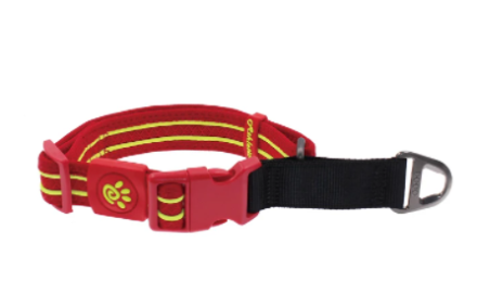 Doco Solar Mesh Training Collar-Red (Color: Red, Size: 1 x 15-19.5'')