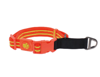 Doco Solar Mesh Training Collar-S. Orange (Color: S. Orange, Size: 1 x 15-19.5'')