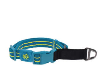 Doco Solar Mesh Training Collar-Turquoise (Color: Turquoise, Size: 1 x 15-19.5'')