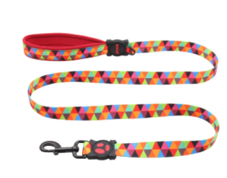 Doco Loco Leash - 5Ft-Triangles (Color: Triangles, Size: 5/8 x 5ft)