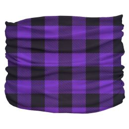 Buffalo Plaid Purple Pup Scruff (Size: 2XL)